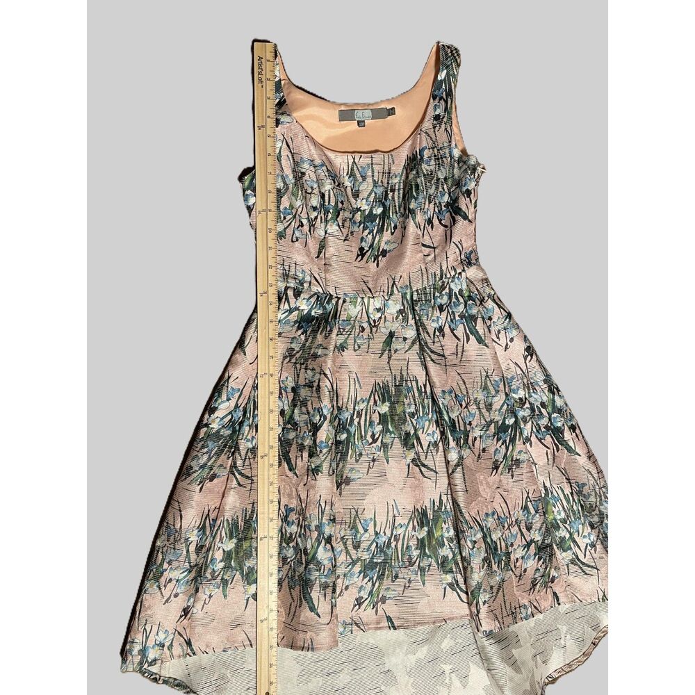Anthropologie Eva Franco Floral Jacquard Dress 00 Pink Kentucky Derby Wedding - Picture 13 of 13